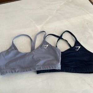 2 Gymshark sports bras. Pads removed.